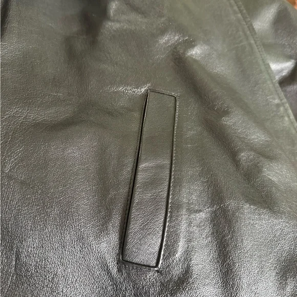 🖤 Harbor Bay 100% Genuine Black Leather Men's Jacket 2XLT - Picture 11 of 16